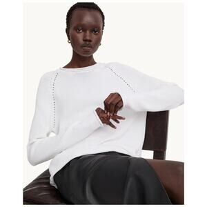 Goop Brook White Sweater size M medium